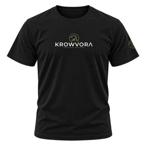 Krowvora Essential Green-Logo Outdoor T-Shirt