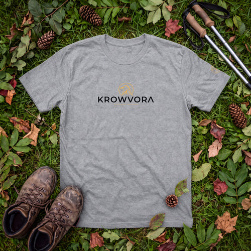 Krowvora Essential Gold-Logo T-Shirt