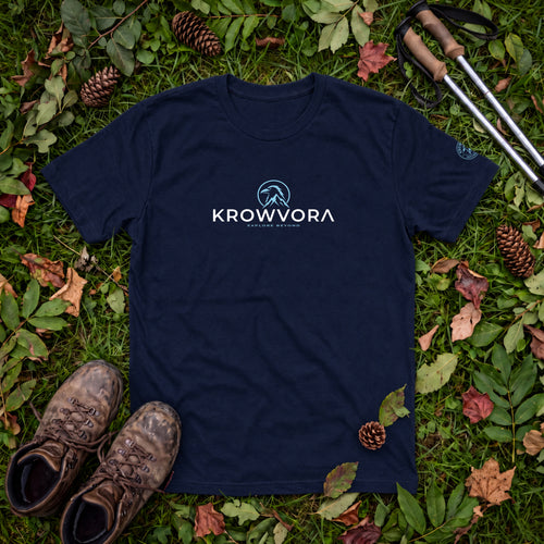 Krowvora Essential Blue-Logo T-Shirt