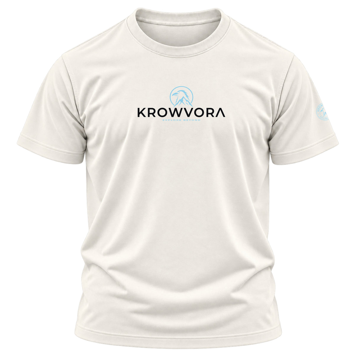 Krowvora Essential Blue-Logo Outdoor T-Shirt