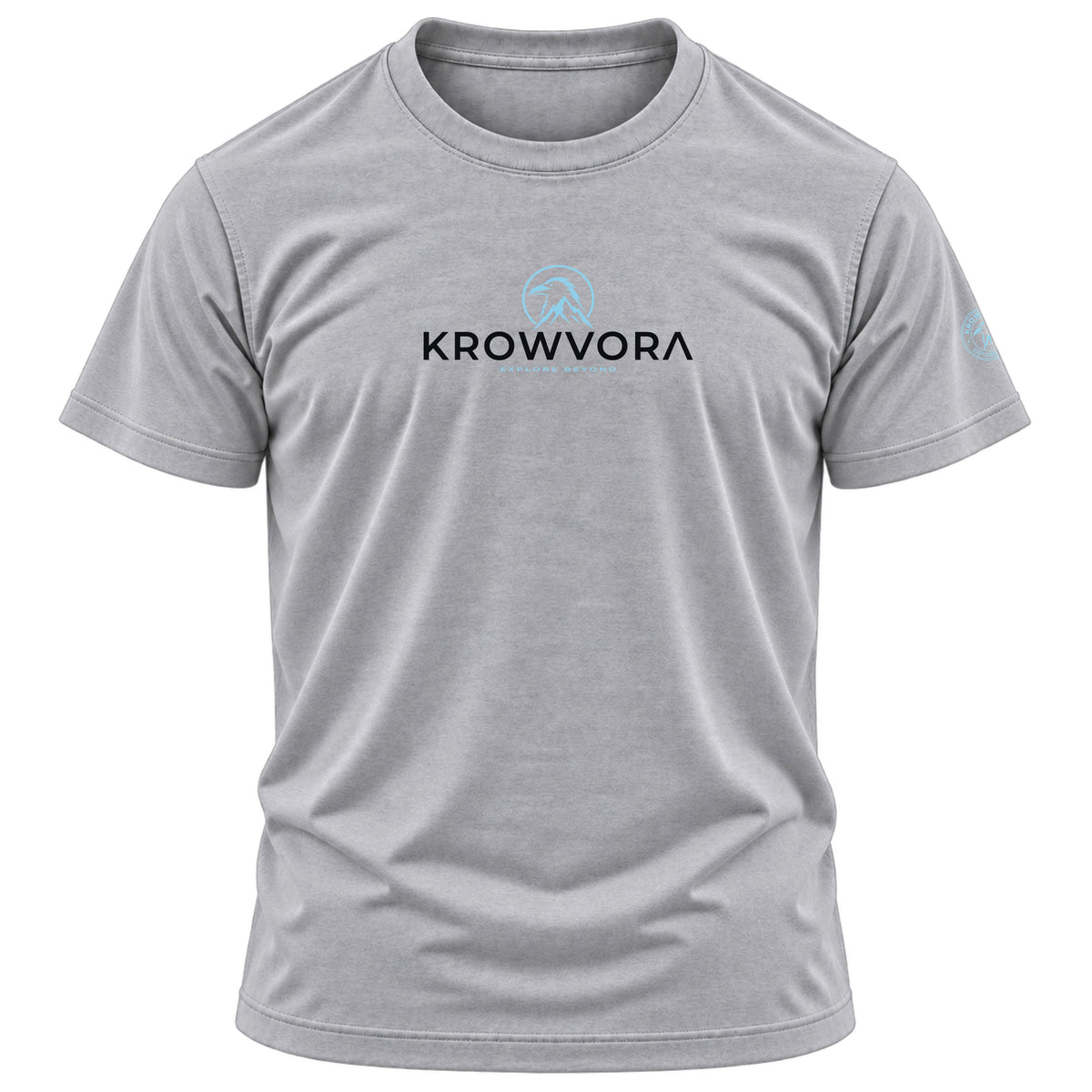 Krowvora Essential Blue-Logo Outdoor T-Shirt