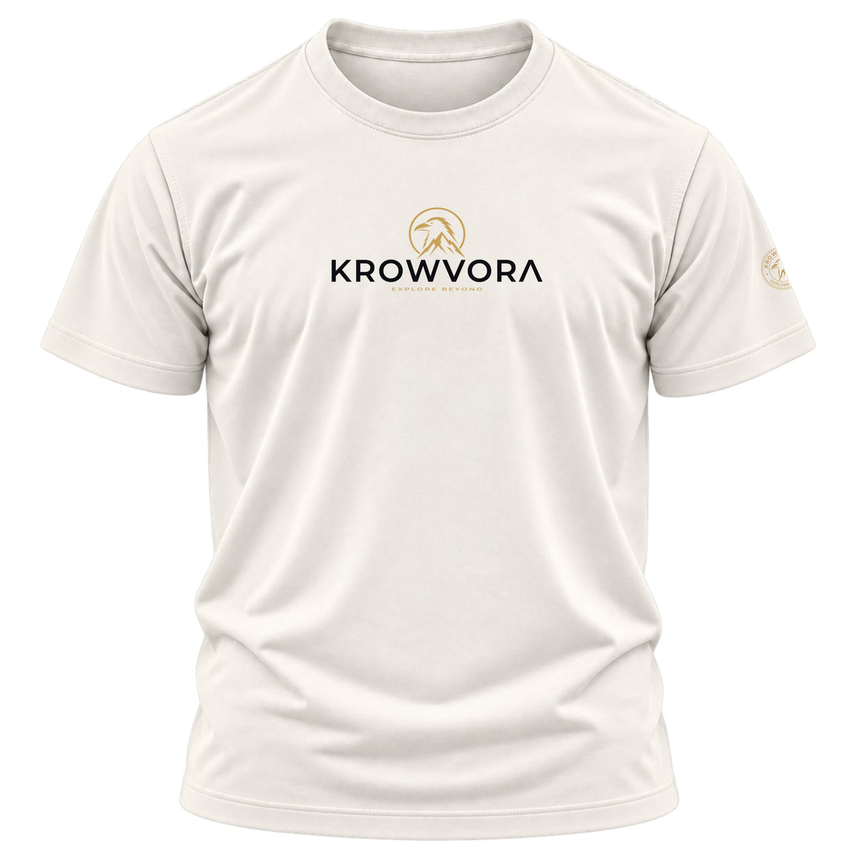 Krowvora Essential Gold-Logo Outdoor T-Shirt