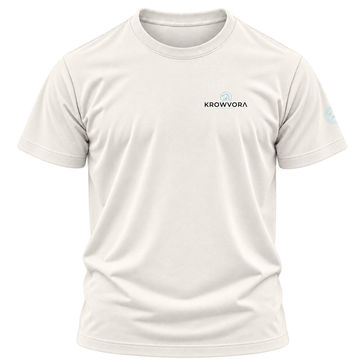 Krowvora Essential Blue-Logo Outdoor T-Shirt
