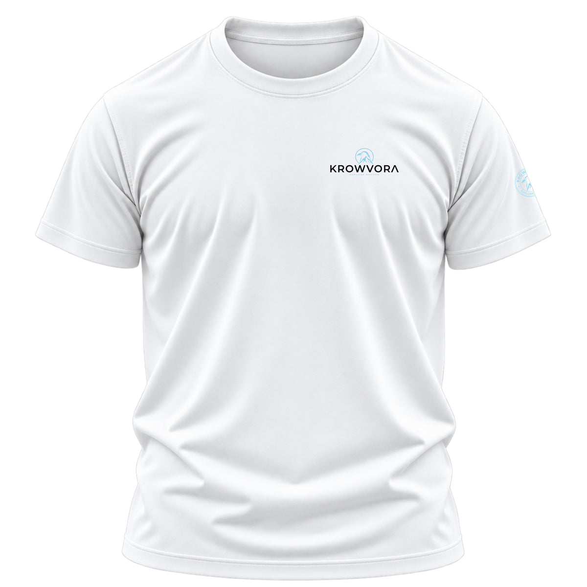 Krowvora Essential Blue-Logo Outdoor T-Shirt