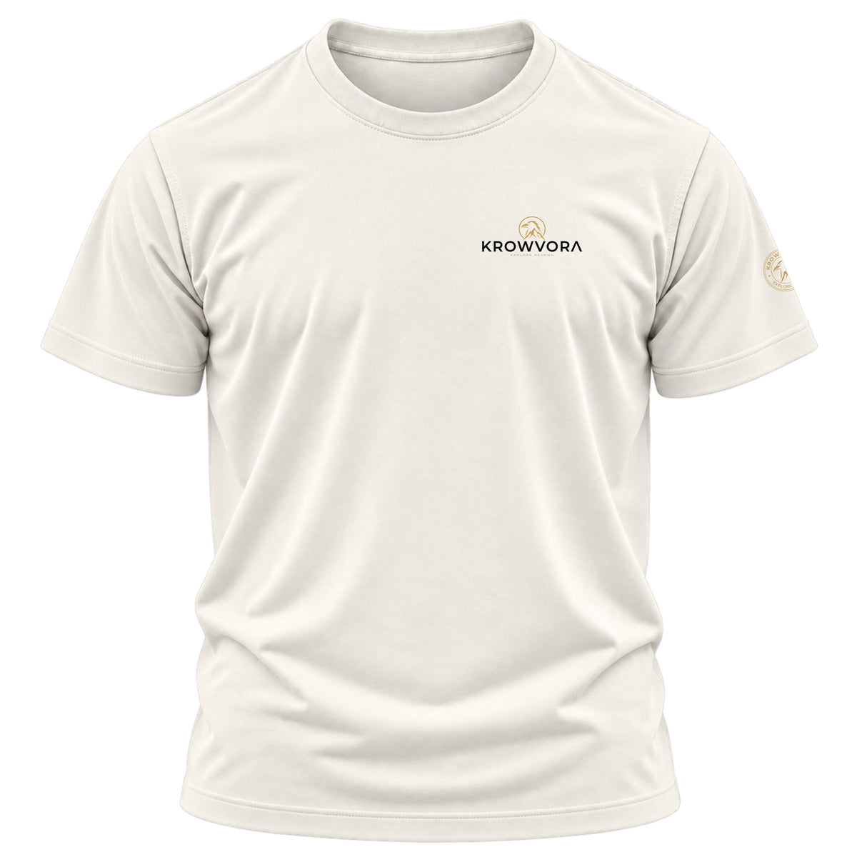 Krowvora Essential Gold-Logo Outdoor T-Shirt