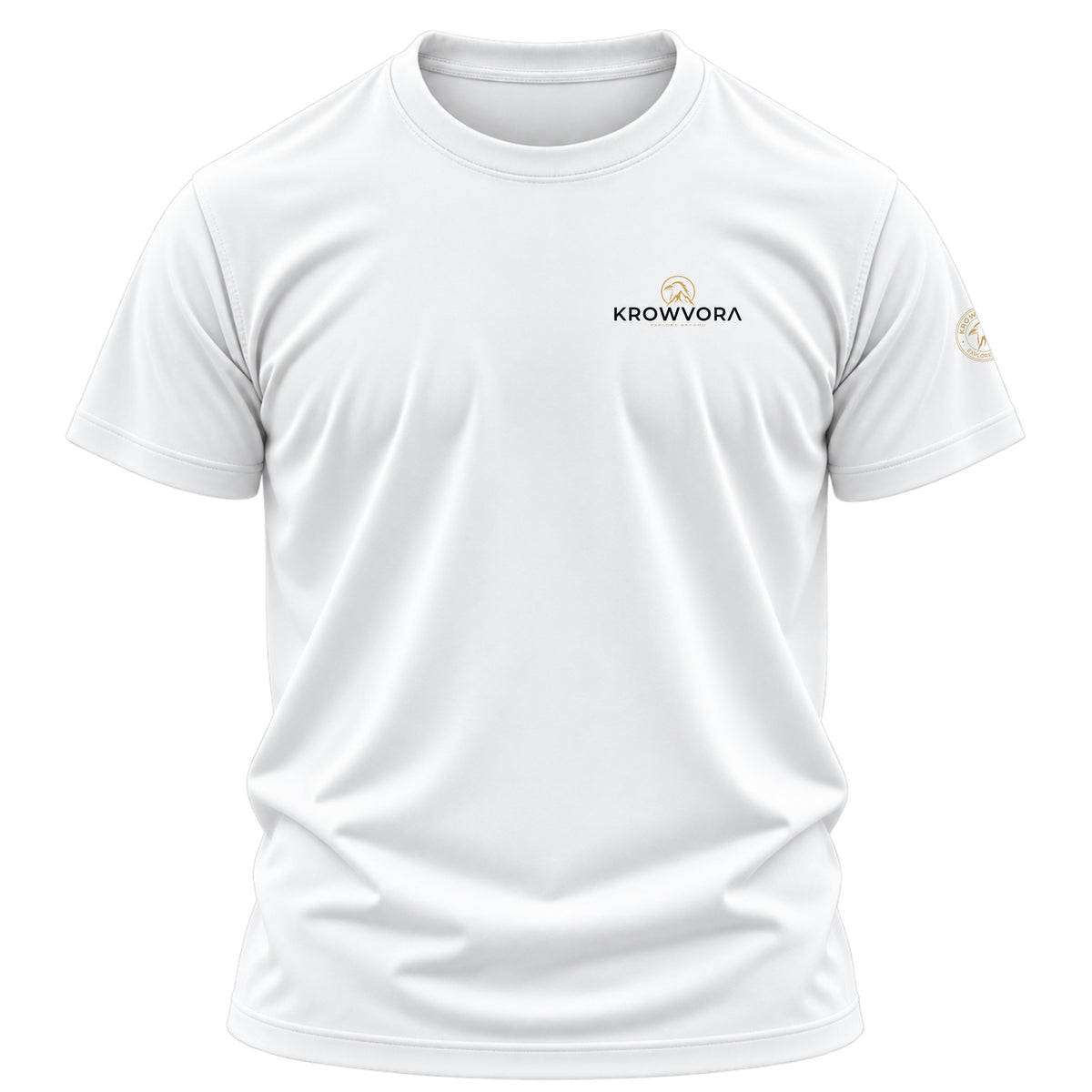 Krowvora Essential Gold-Logo Outdoor T-Shirt